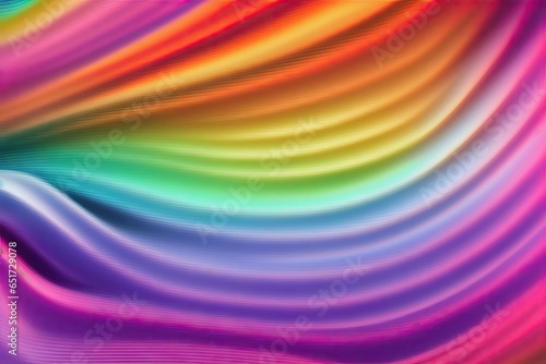 Illustration of of wavy lines  colorful print abstract liquid pattern  bright background of curves  generative ai