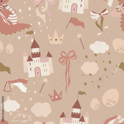 dragon seamless pattern
