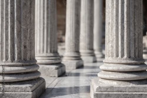 Antique architecture. The concept of historical travel. Background with copy space