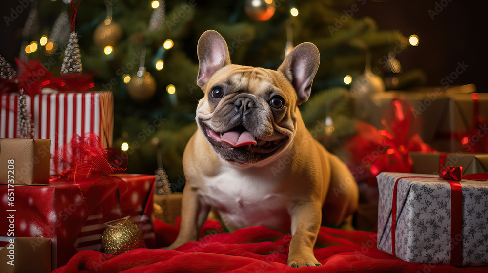 French Bulldog Christmas Party17.png