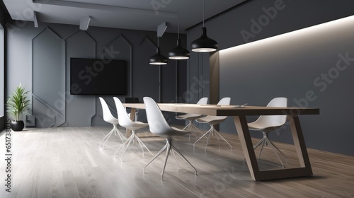 Modern simple office meeting room design