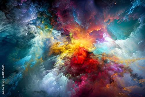 Colorful Smoke abstract background © NuNuHouse