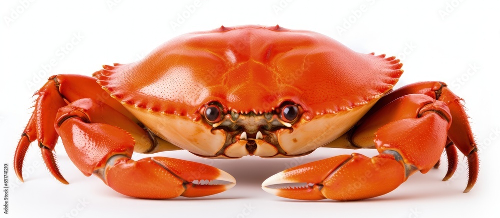 Fresh crab on display at the market Fresh crab on display at the market