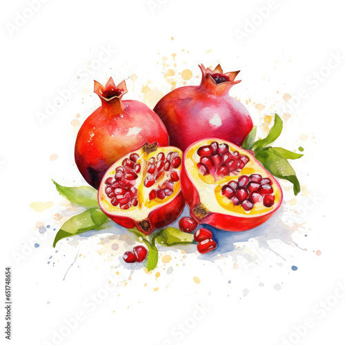 watercolor illustration of Makoy fruits, painted with delicate brushstrokes, AI Generated photo