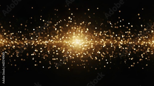 Gold sparkles background Vector shining particles