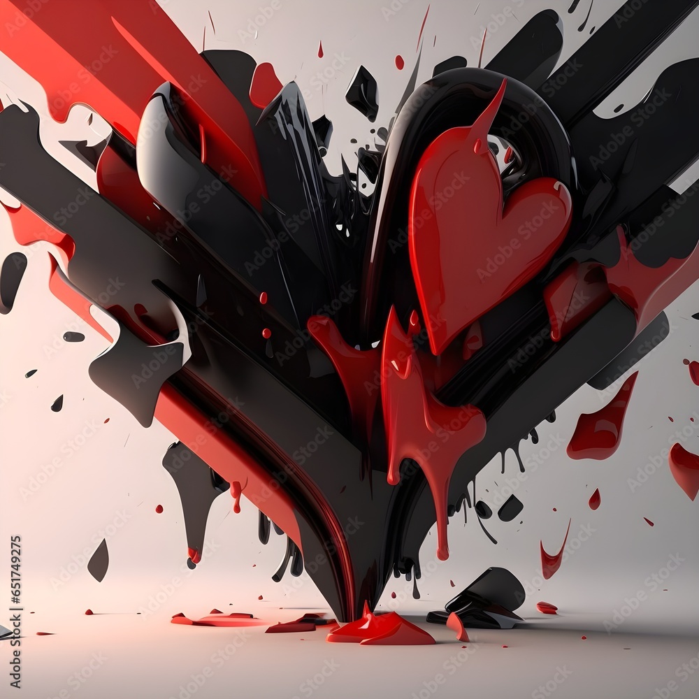 love background red and black no background white background abstract