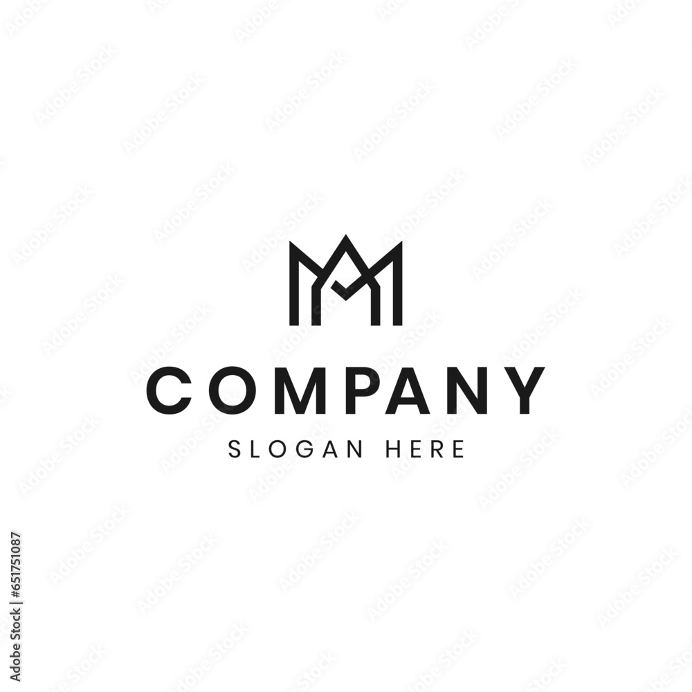 Vector letter AM or MA monogram logo icon illustration Vector letter AM or MA monogram logo icon illustration