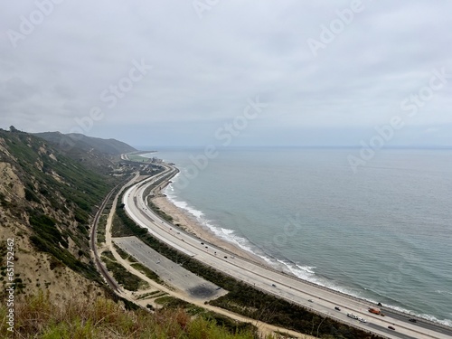 California Coastline from Above La Conchita and the Pacific Coast Highway photo