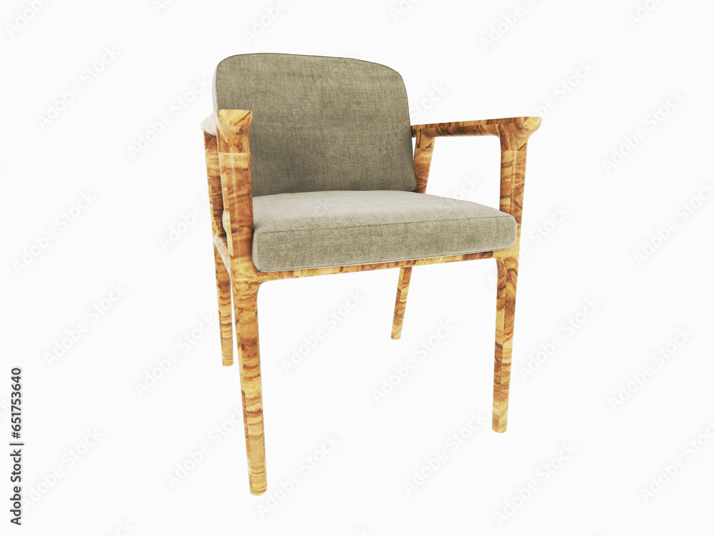 Single wood chair isolated on white background. Furniture decor. Modern dinning chair for kitchen or restaurant on white background. Single wood chair isolated on white background. Furniture decor. Modern dinning chair for kitchen or restaurant on white background.
