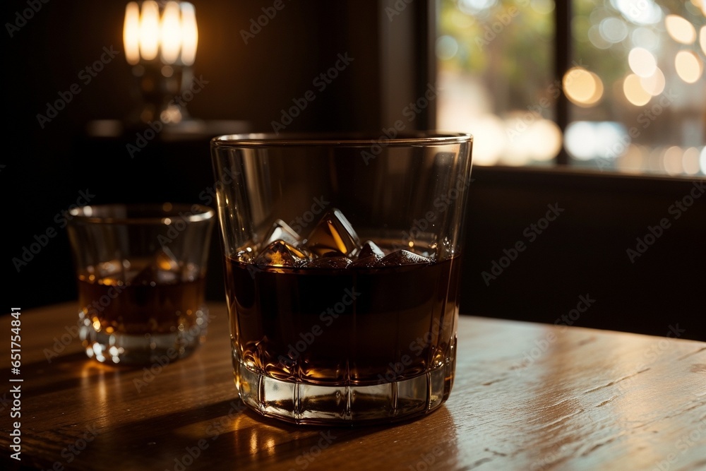 Intimate Whiskey Delight. AI Generated. Intimate Whiskey Delight. AI Generated.