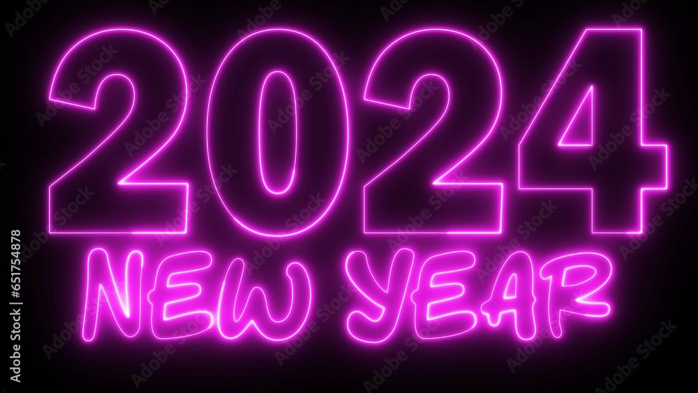 2024 New Year text font with light. Luminous and shimmering haze inside the letters of the text Happy New Year 2024. 2024 Chirstmas. 2024 New Year text font with light. Luminous and shimmering haze inside the letters of the text Happy New Year 2024. 2024 Chirstmas.