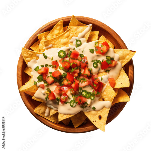 Nachos with Cheese Sauce an...