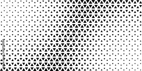 Triangle Vector Abstract Geometric Background. Halftone Triangular Pattern