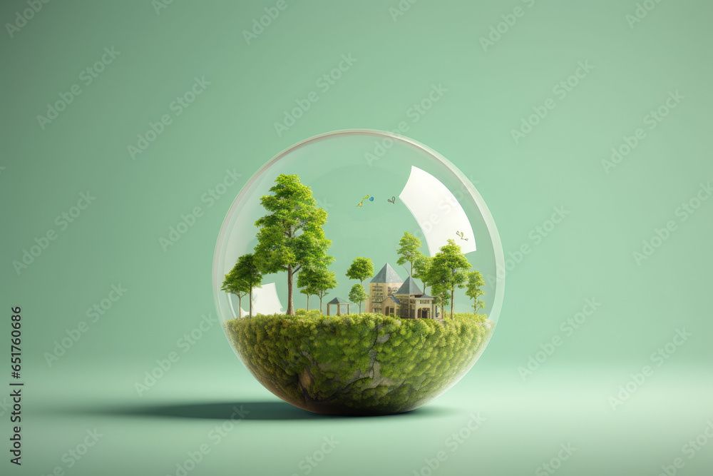 Surreal Concept of Climate Changing Dramatically, Generative AI Surreal Concept of Climate Changing Dramatically, Generative AI