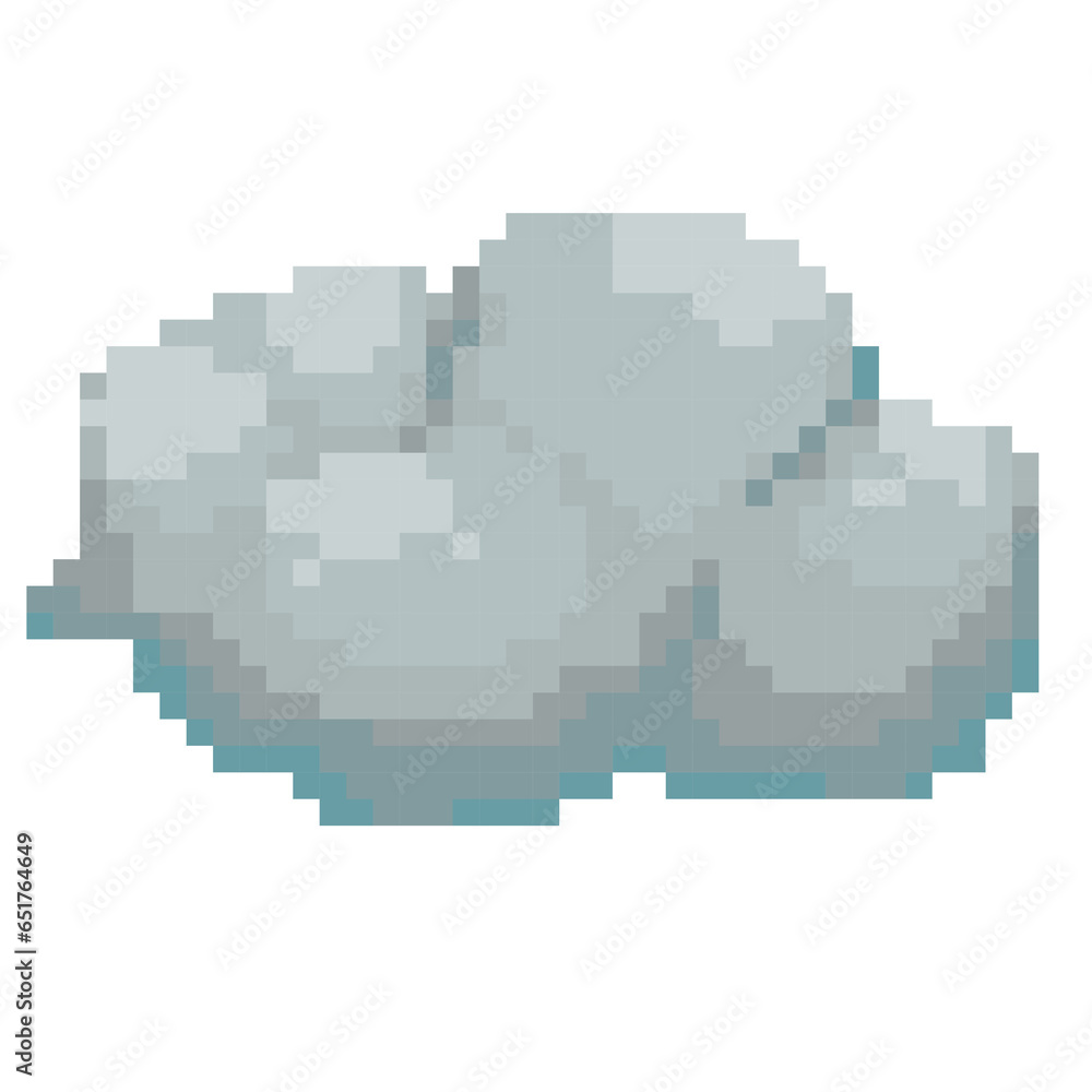 Obraz premium cloud pixel art