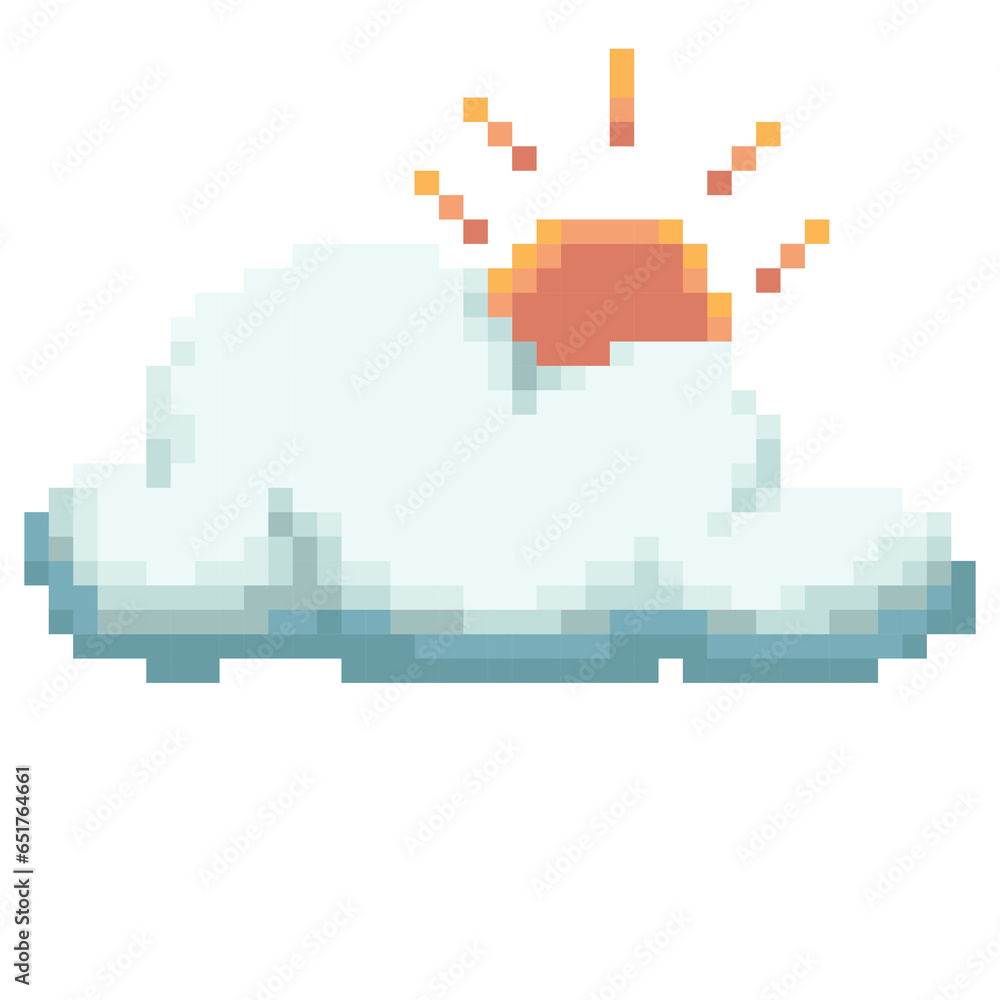 partly cloudy pixel art partly cloudy pixel art