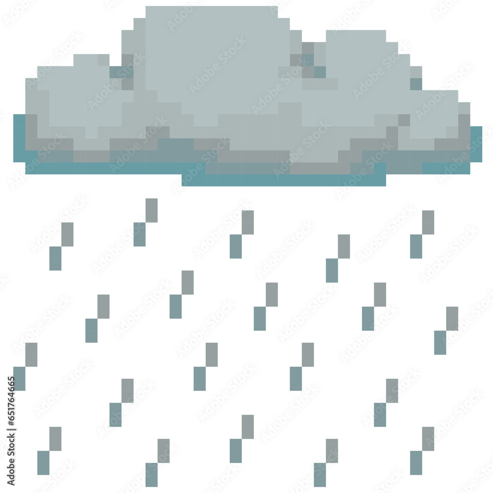 rainy pixel art rainy pixel art