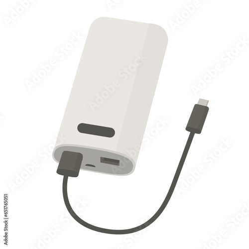 モバイルバッテリー_ベクターイラスト