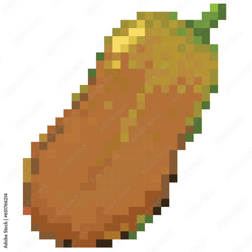 Fototapeta premium papaya fruit pixel art