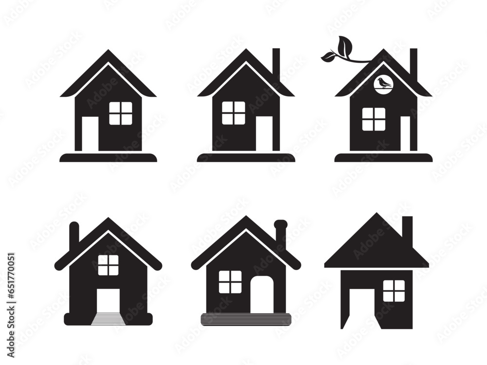 Top Home and House icon vector illustration. Top Home and House icon vector illustration.