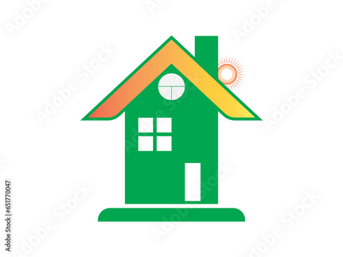 Top Home and House icon vector illustration.