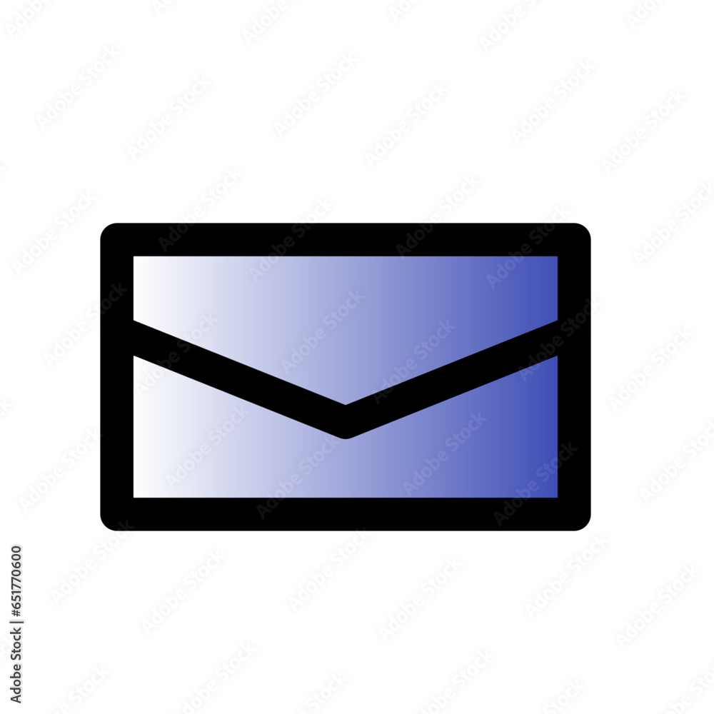 Navy Email Vector Icon Navy Email Vector Icon