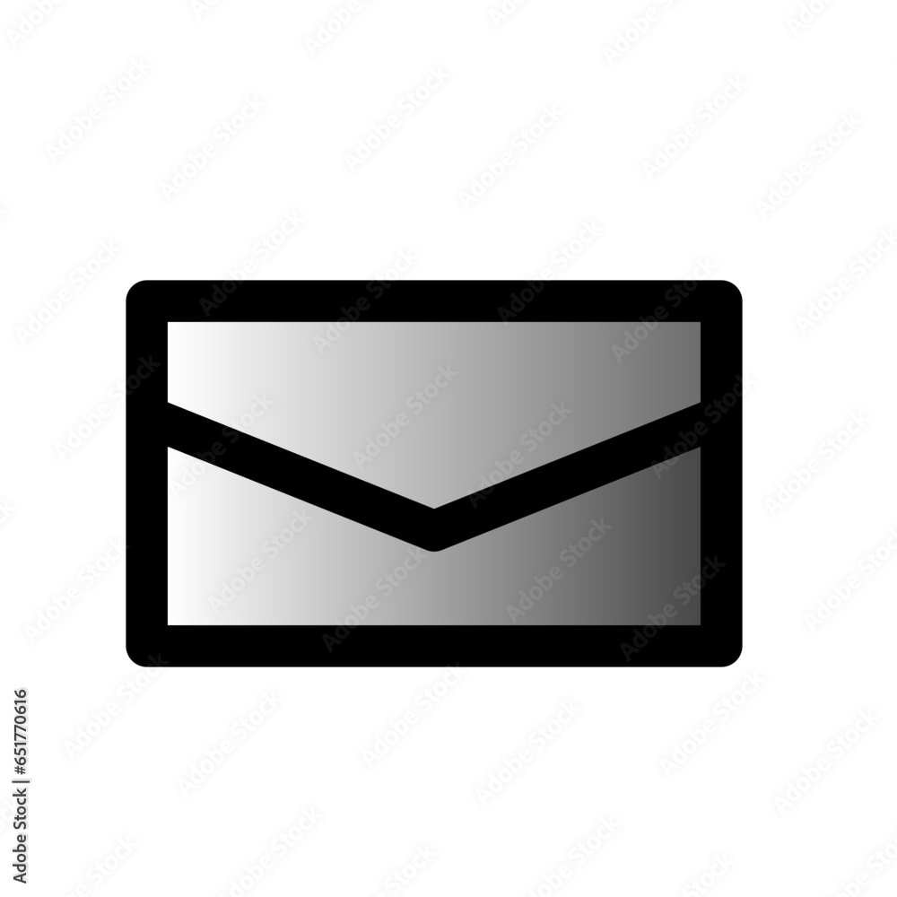 Gray Email Vector Icon Gray Email Vector Icon