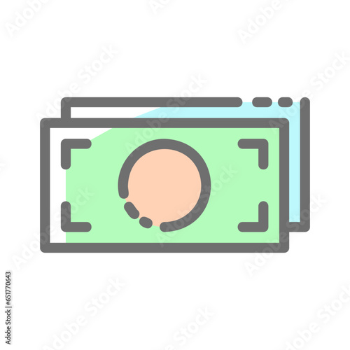 money dollar payment e commerce colored icon logo

