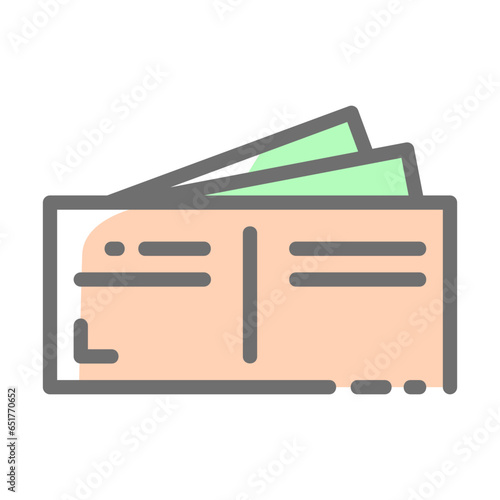 wallet payment money e commerce colored icon logo
