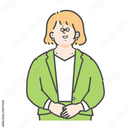 女性のビジネスパーソンのイラスト
