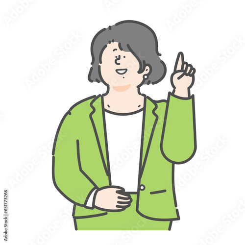 女性のビジネスパーソンのイラスト
