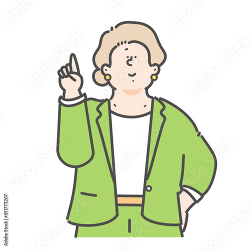 女性のビジネスパーソンのイラスト
