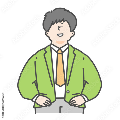 男性のビジネスパーソンのイラスト