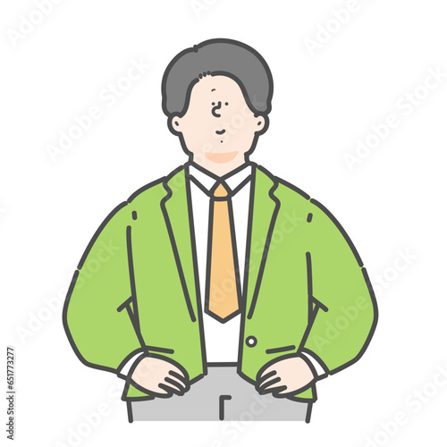 男性のビジネスパーソンのイラスト