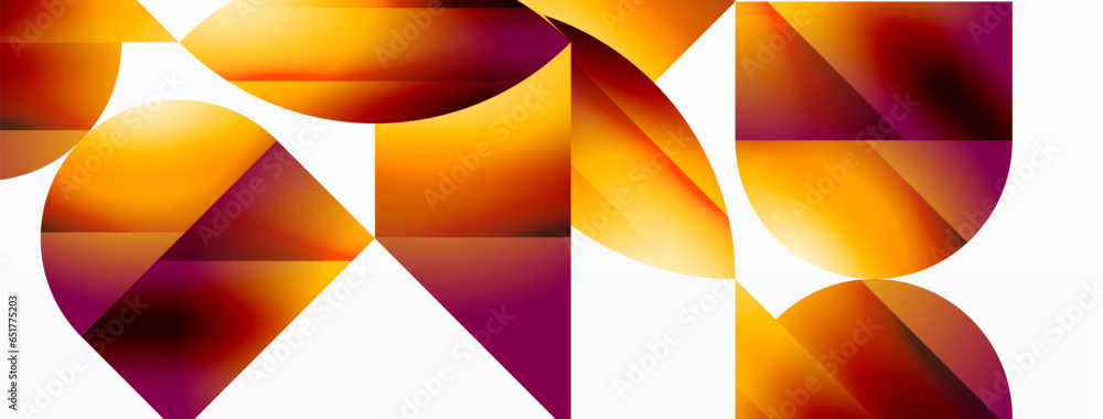 Serene gradient template. Circles and triangles mingle in minimalist perfection. Gentle fusion of forms and hues creates balanced yet captivating backdrop, embodying modern sophistication Serene gradient template. Circles and triangles mingle in minimalist perfection. Gentle fusion of forms and hues creates balanced yet captivating backdrop, embodying modern sophistication