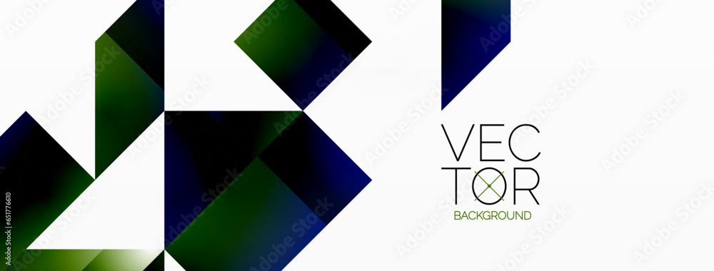 Geometric purity on white - lines, squares, triangles unite. Minimalist harmony in elegant simplicity