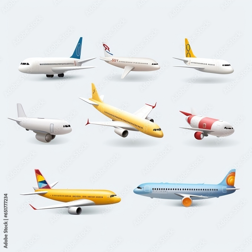 set of icons of transport set of icons of transport