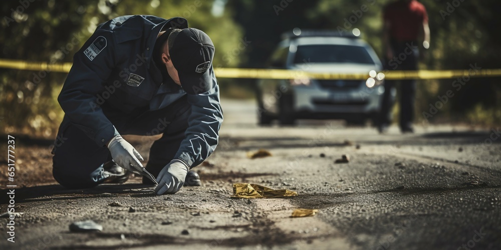 Police Operating at a Crime Scene. Generative ai Police Operating at a Crime Scene. Generative ai