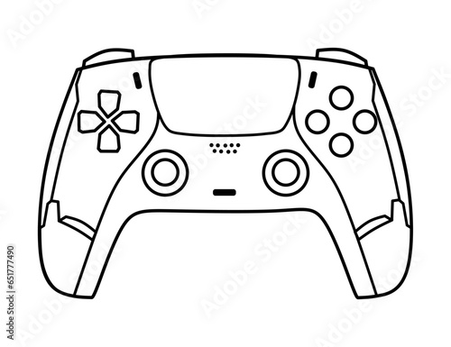 Simple vector gamepad icon. Joypad, joystick illustration isolated on white background. The best Gamepad icon vector, illustration logo template in trendy style. Suitable for many purposes.