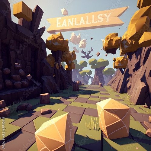 fantasy low poly first person perspecitive game leaderboard  photo