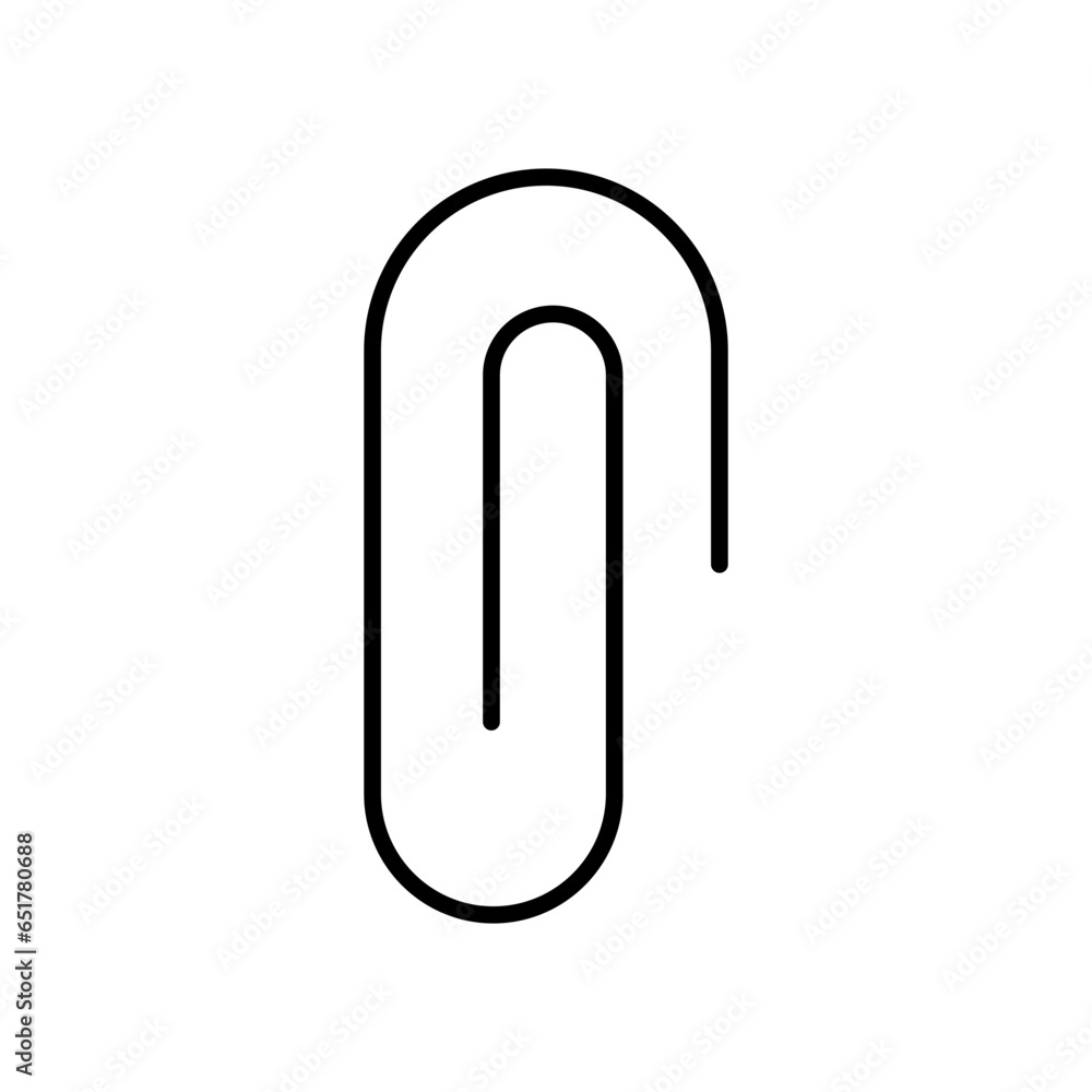 paper clip glyph icon paper clip glyph icon