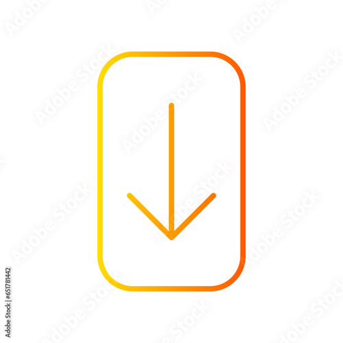 scroll bar gradient icon