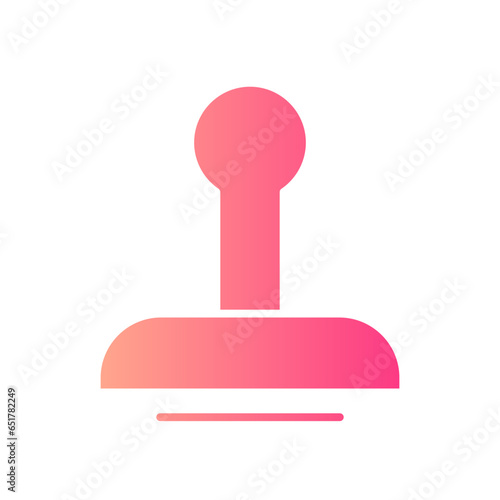 rubber stamp gradient icon