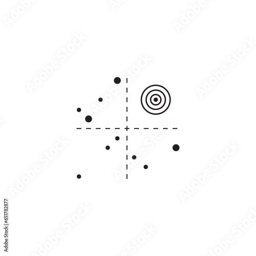 quadrant concept  diagram  logo illustration photo