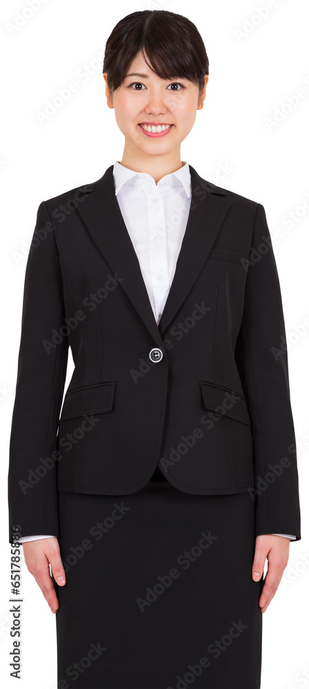 Digital png photo of smiling asian businesswoman on transparent background Digital png photo of smiling asian businesswoman on transparent background