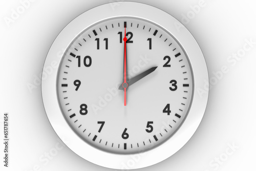 Digital png illustration of white clock on transparent background
