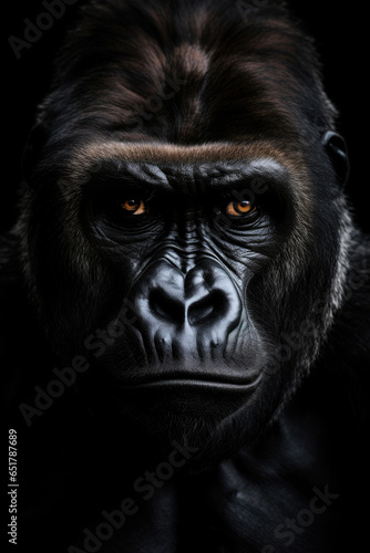 Front face dark gorilla © Sasint