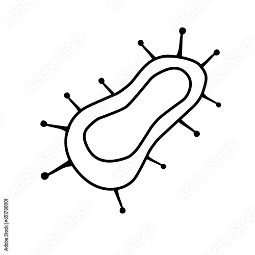 bacteria line icon