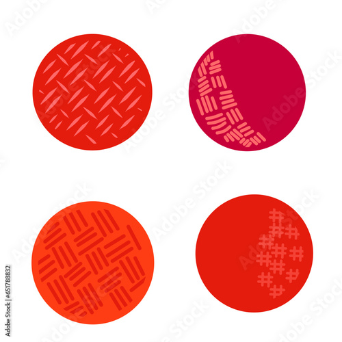 set of Red Dodgeball Kickball Ball Vector Illustrations
Vector Format photo