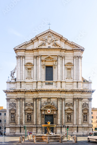 Photography Baroque Church of Saint Andrew of the Valley in Rome